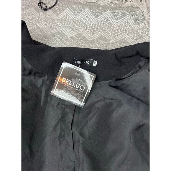 Belluci Black Women’s Cropped Blazer Office Siren Corpcore Office Work Wear - Picture 8 of 9